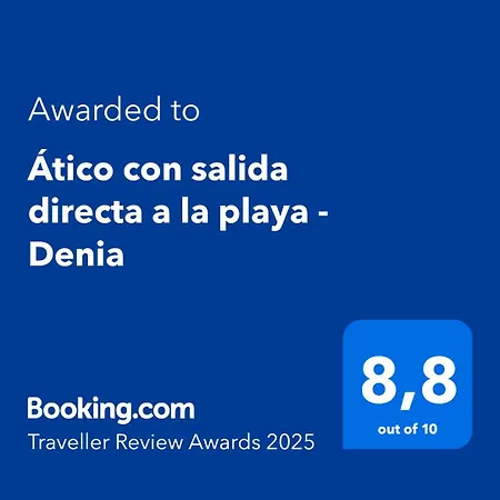 Atico Con Salida Directa A La Playa - Denia